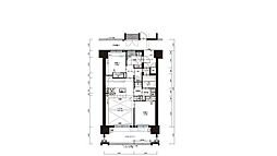 リヴィエールベイステーション小倉 2LDKの間取図画像