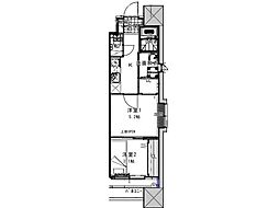 ギャラン竪町NEO 2Kの間取図画像