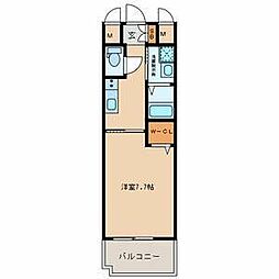 メゾン・ド・プレシューズ 1Kの間取図画像