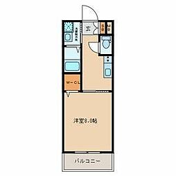 メゾン・ド・プレシューズ 1Kの間取図画像