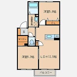 間取図画像 2LDK