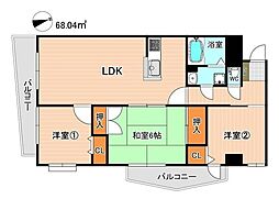 間取図画像 3LDK