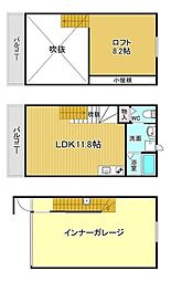 ガレッシア385 ワンルームの間取図画像