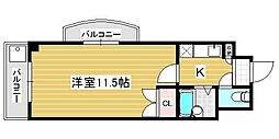 ロイヤルリージェント105 1Kの間取図画像