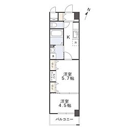スマート2 2Kの間取図画像