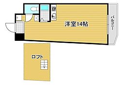 サンシティ日明 ワンルームの間取図画像