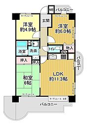 間取図画像 3LDK