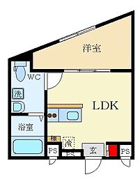 間取図画像 1LDK