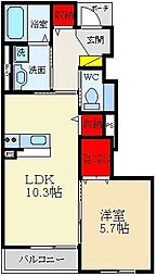 間取図画像 1LDK