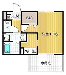 ハイツオーキッド 1Kの間取図画像