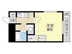 エステート明和二号 1Kの間取図画像