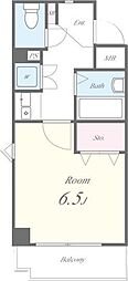 ブライティ・ミル 1Kの間取図画像