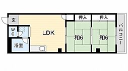 ロイヤルプラザ 2DKの間取図画像