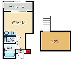 トークプラザ ワンルームの間取図画像