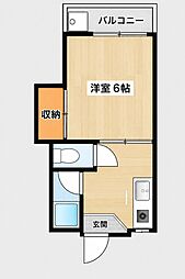 ライフステージ ワンルームの間取図画像