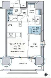 ヴェレーナブリエ湘南藤沢 1LDKの間取図画像