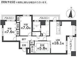 アパタワーズ札幌大通公園 3LDKの間取図画像