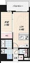 大阪市東成区玉津2丁目マンション 1LDKの間取図画像