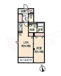 アドバンスグナーデ 1LDKの間取図画像