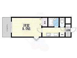 ステュディオ 1Kの間取図画像