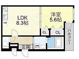 メゾン サンテヴェルデ 1LDKの間取図画像