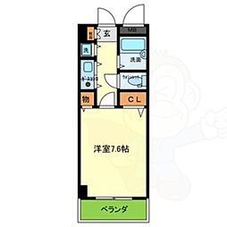 サンモール 1Kの間取図画像