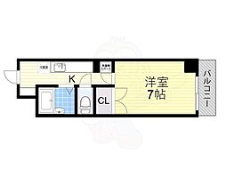 グレイス東洋 1Kの間取図画像