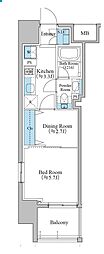 ブランシエスタ泉 1DKの間取図画像