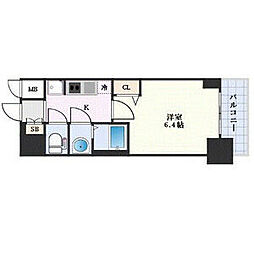 プレサンス広小路通今池 1Kの間取図画像