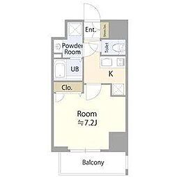 エスリード大須デュオ 1Kの間取図画像