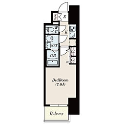 S-RESIDENCE金山3丁目 1Kの間取図画像