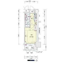名古屋市営名城線 上前津駅 徒歩5分の賃貸マンション 12階1Kの間取り