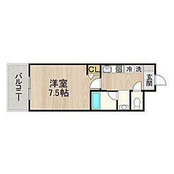 CITYSPIRE名古屋本陣 1Kの間取図画像