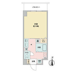名古屋市営桜通線 国際センター駅 徒歩8分の賃貸マンション 11階1Kの間取り