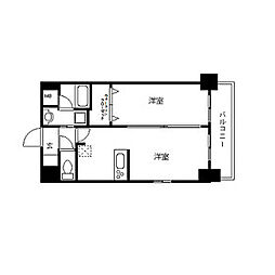プレサンス名古屋ステーションサティナ 1LDKの間取図画像