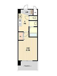 パークフラッツ金山 1Kの間取図画像