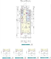 プレサンス千種アイル 1Kの間取図画像