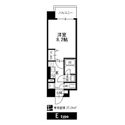 名古屋市営鶴舞線 大須観音駅 徒歩3分の賃貸マンション 3階1Kの間取り