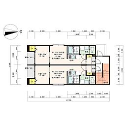 Okimihouse 1DKの間取図画像