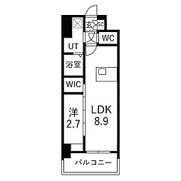 メイクスアート名駅南IV 1LDKの間取図画像