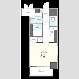 ResidenceYuki 1Kの間取図画像