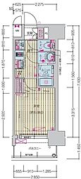 プレサンス桜山駅前アフォード 1Kの間取図画像