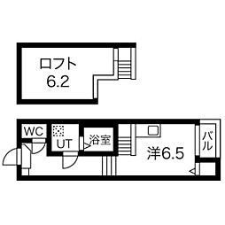 グランドメゾン 1Kの間取図画像