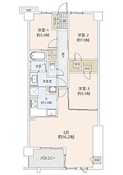 間取図画像 3LDK