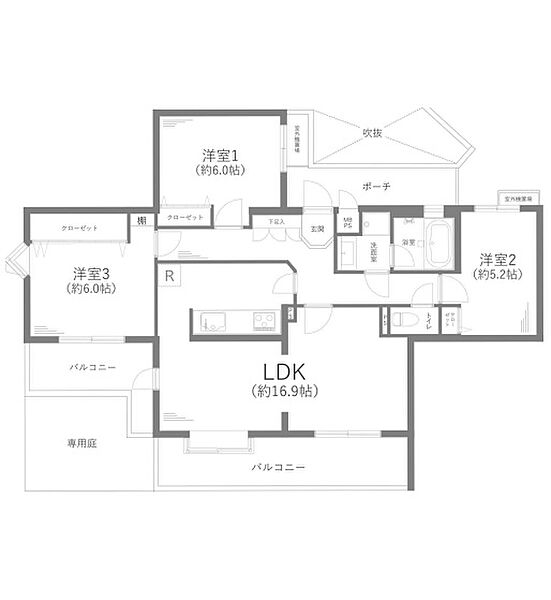 間取りを拡大表示