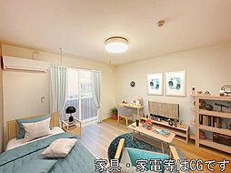 サントリーニ 1階1Kのリビング/ダイニング