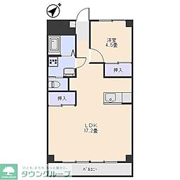 シェモワ前橋 1LDKの間取図画像