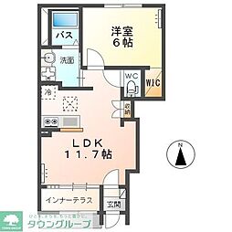 グランデIII 1LDKの間取図画像