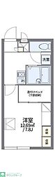 レオパレススピアーノ 1Kの間取図画像