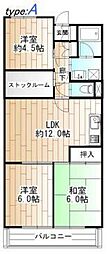 熊谷昭和ビル 3SLDKの間取図画像